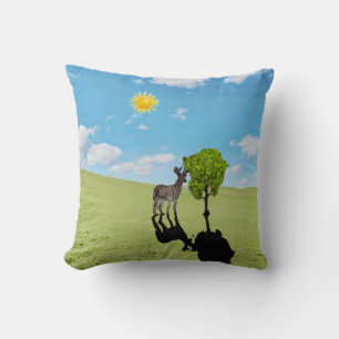 Coussin de lancer Cerf dans la nature