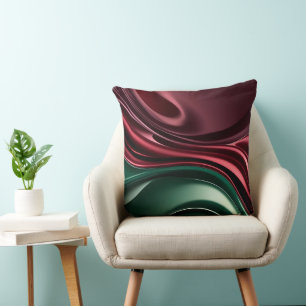 Coussin de lancer dans un graphique abstrait éléga
