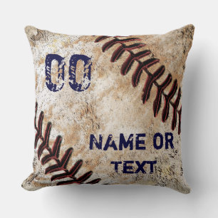 Coussin de lancer de baseball rustique, personnali