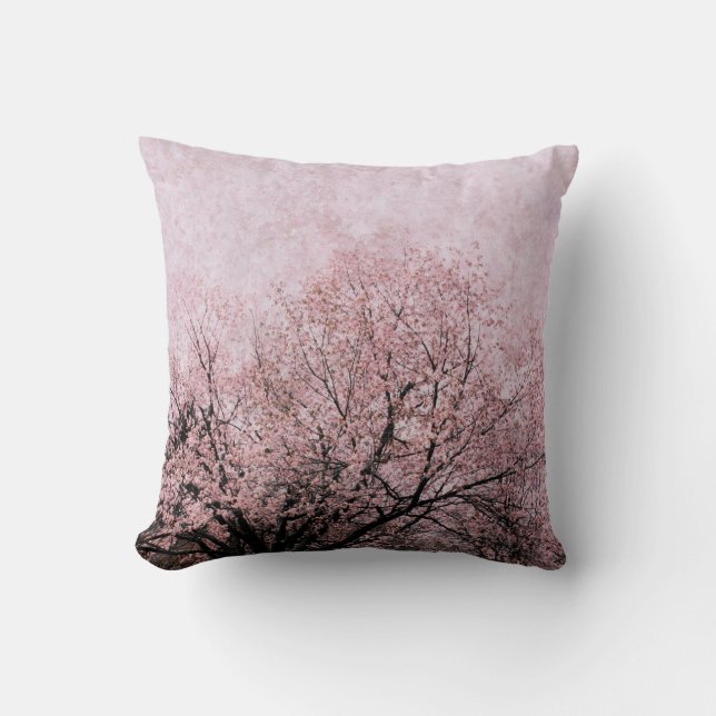 coussin de lancer de branches de fleur de pêche (Recto)