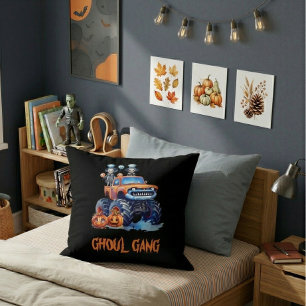 Coussin de lancer de camion monstre de gang de gou