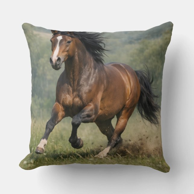 Coussin de lancer de cheval au galop – Equestria r (Recto)