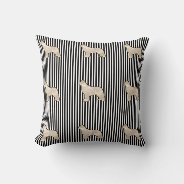 coussin de lancer de chien Terre-Neuve doré (Recto)