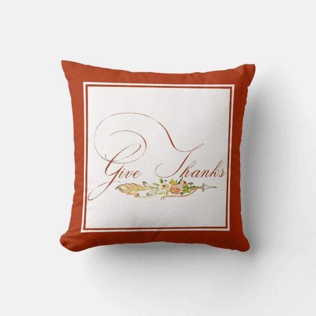 Coussin de lancer de remerciements (Recto)