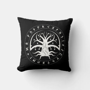 Coussin de lancer de runes de cercle Yggdrasil