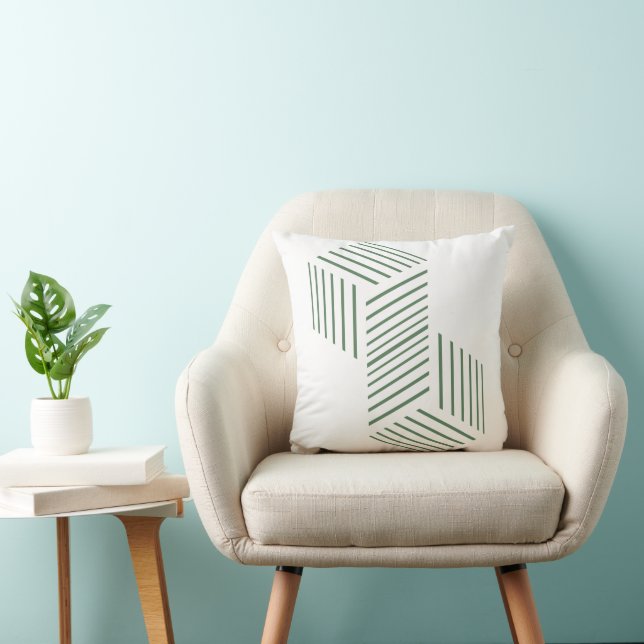 Coussin de lancer d'illusion optique isométrique v (Chaise)