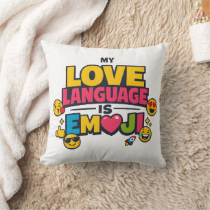 Coussin de lancer Emoji Décoratif amateur d'Emoj