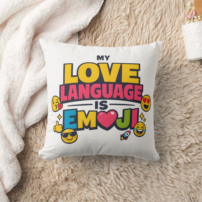 Coussin de lancer Emoji | Décoratif amateur d'Emoj (Couverture)