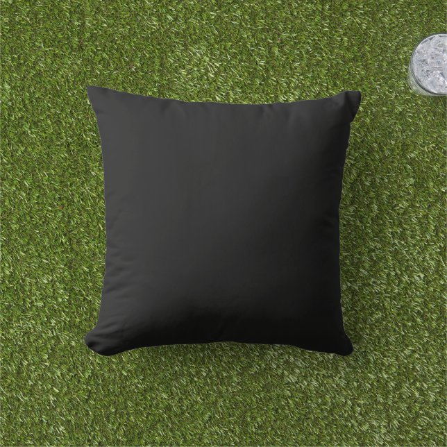 Coussin de lancer extérieur noir (Herbe)