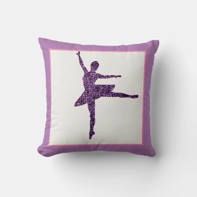 Coussin de lancer Faux Sparkle Tiny Dot (Recto)