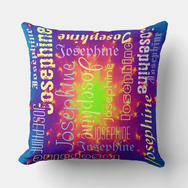 Coussin de lancer Fractal Sunburst Super Nova (Recto)