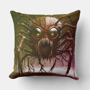 Coussin de lancer Halloween Monstre Rouge