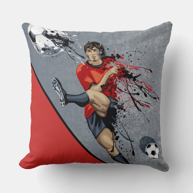 Coussin de lancer - Joueur de football (Recto)