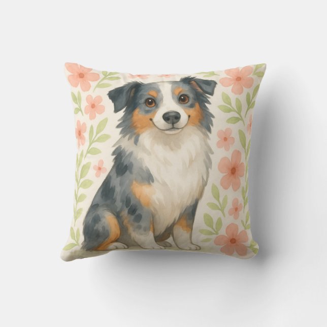 Coussin de lancer pour Berger Australien Cadeau po (Verso)