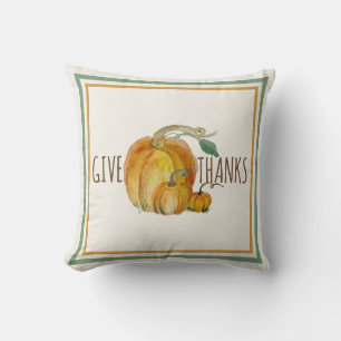 Coussin de lancer : Remercier Citrouille Récolte B