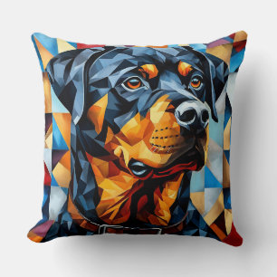 Coussin de lancer Rottweiler pour les amoureux des
