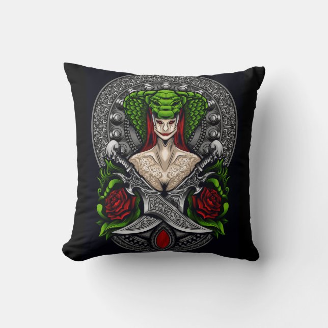 Coussin de lancer serpent (Recto)