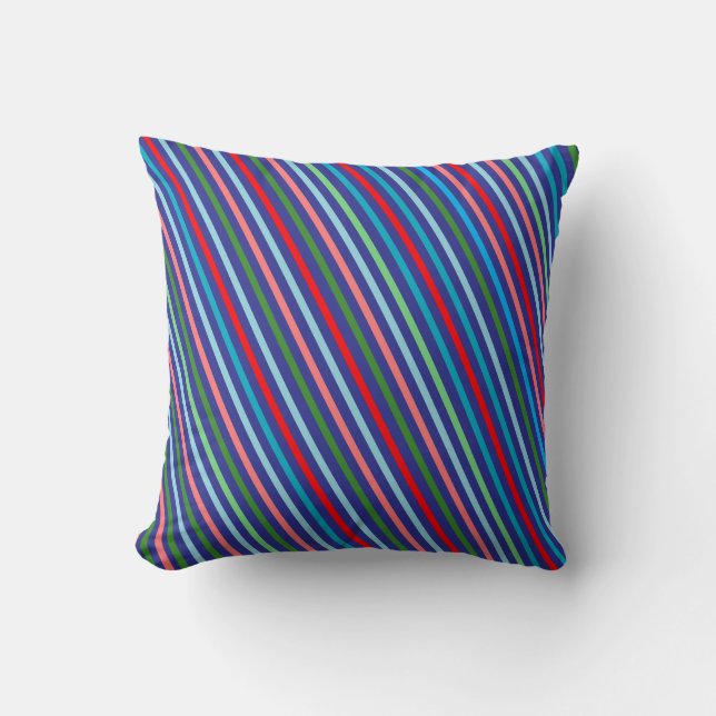 Coussin de lancer simple coloré géométrique (Recto)