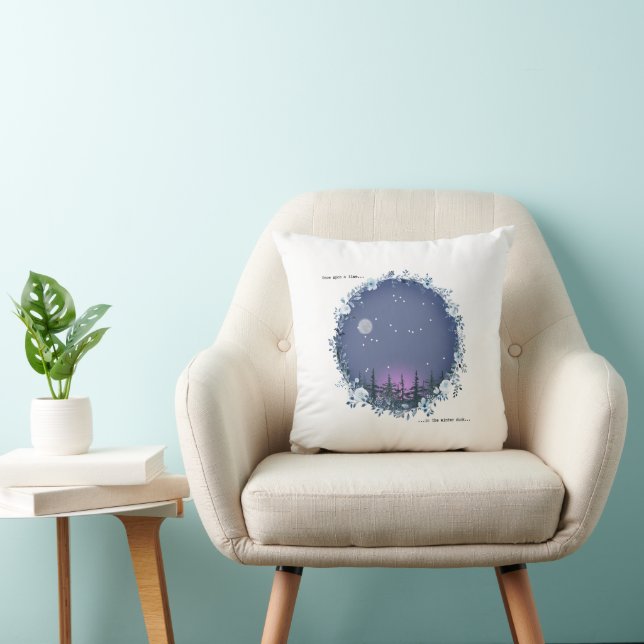 Coussin de lancer un soir d'hiver (Chaise)