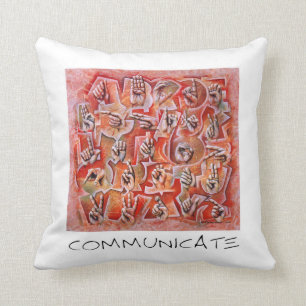 Coussin de langue des signes