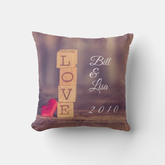 Coussin de l'anniversaire de la Saint-Valentin (Recto)