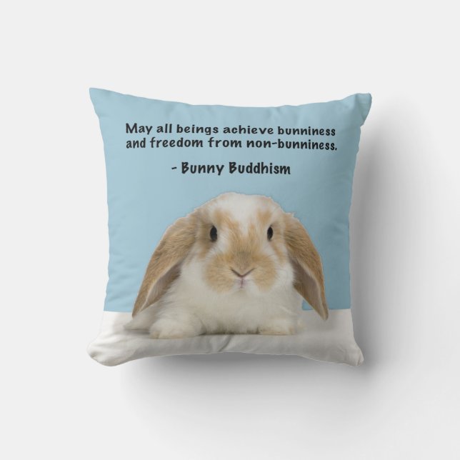 Coussin de lapin de Lop de bouddhisme de lapin (Recto)