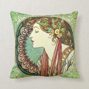 Coussin de laurier d'Alphonse Mucha