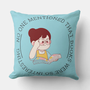 Coussin de lecture jeté