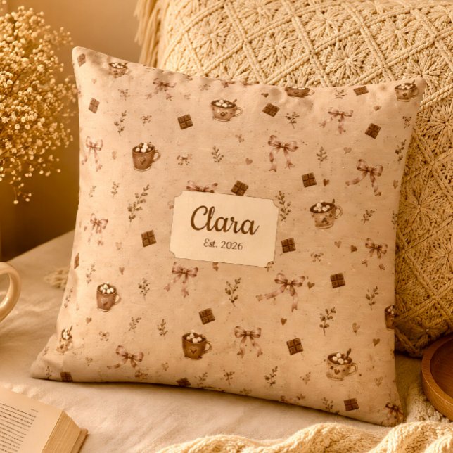 Coussin de lecture personnalisé Chocolat Chaud Coz (Créateur téléchargé)