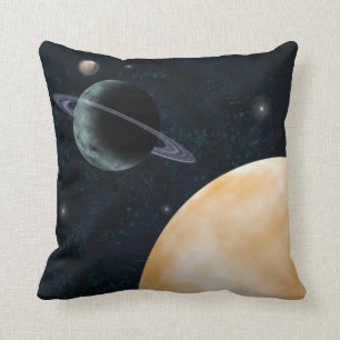 Coussin de l'espace de planètes