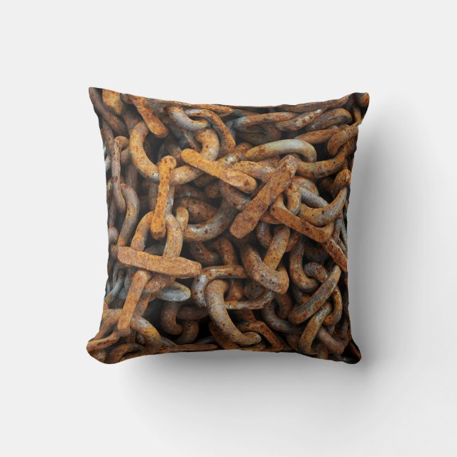 Coussin de liaison de chaîne métallique rouillée (Recto)