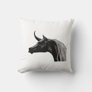 Coussin de licorne noire