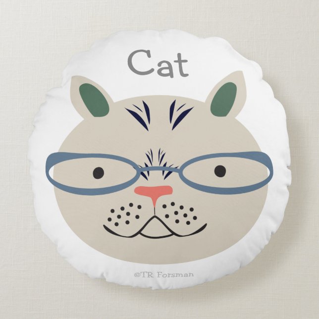 Coussin de l'illustration pour enfants Cat and Dog (Devant)