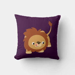 Coussin de Lion de caricature Spright mignon