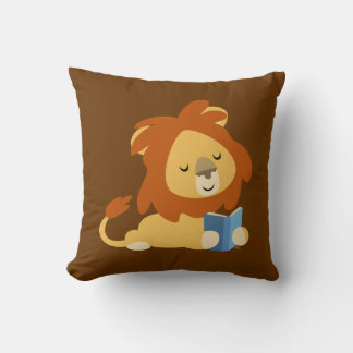 Coussin de Lion en Lion à lecture mignonne