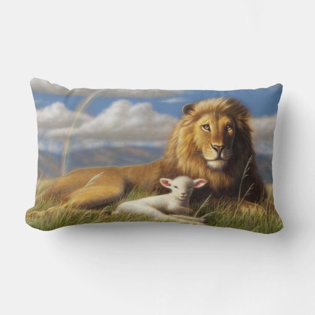 Coussin de lion et d'agneau (Recto)