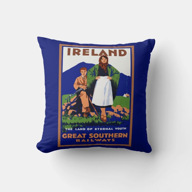 Coussin ~ de l'Irlande la terre de la jeunesse éternelle (Recto)