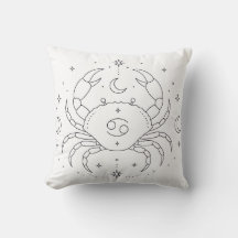 Coussin de livre de coloriage céleste | Cancer Zod