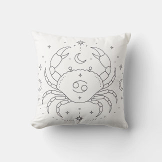 Coussin de livre de coloriage céleste | Cancer Zod