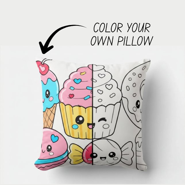Coussin de livre de coloriage mignon Kawaii (Créateur téléchargé)
