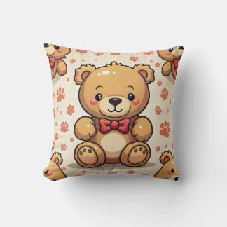 Coussin de l'ours en peluche