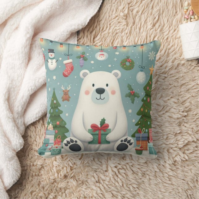 coussin de l'ours polaire de noël (Couverture)