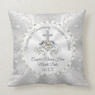 Coussin De magnifiques cadeaux de mariage chrétien ou d'an
