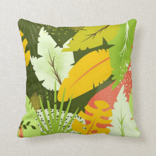 Coussin De magnifiques Feuilles tropicaux