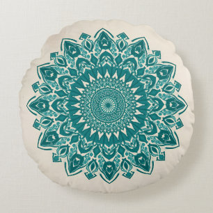 Coussin de mandala arabesque - Accent géométrique