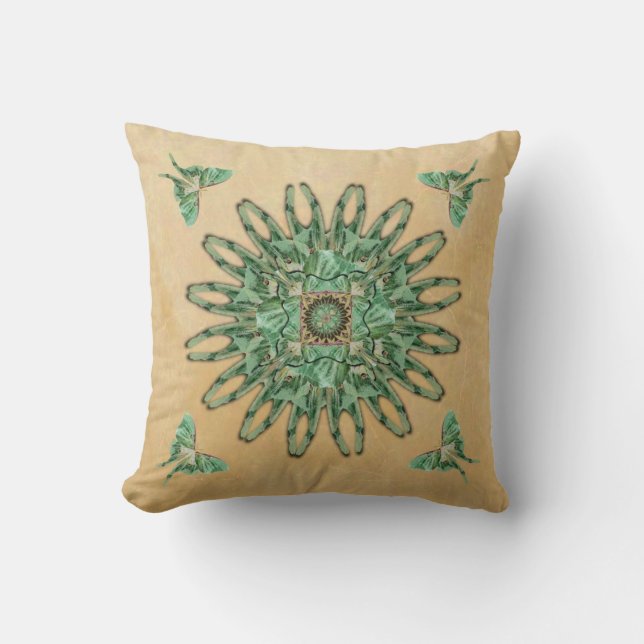 Coussin de mandala d'abrégé sur mite de Luna (Recto)