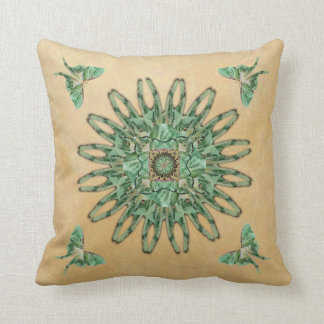 Coussin de mandala d'abrégé sur mite de Luna