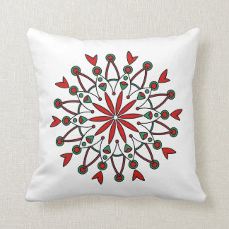 Coussin de Mandala de Noël réutilisable