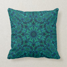 Coussin de mandala "d'étoile de Geo d'Aqua"