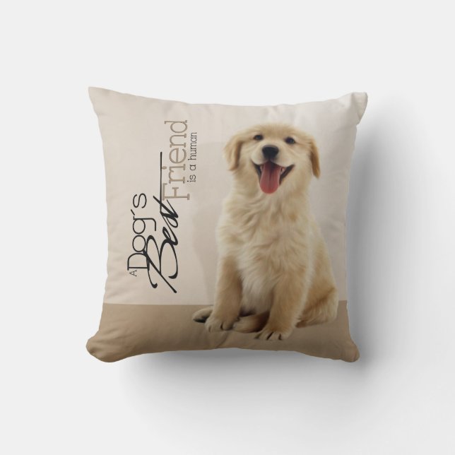 Coussin de marionnettes Golden Retriever (Recto)